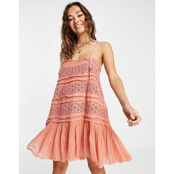 Free People Shailee Slip Dress Size L - Picture 1 of 8